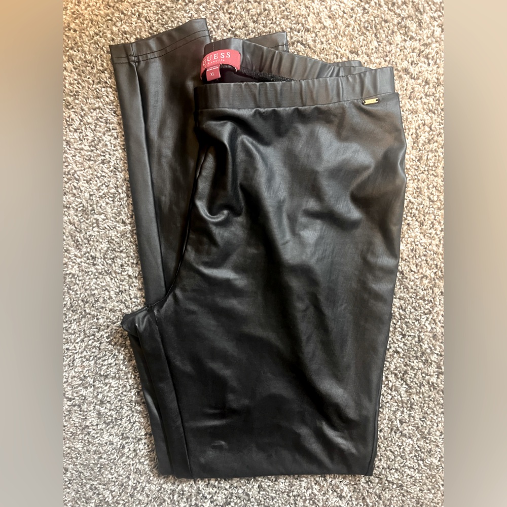 Guess Faux Leather Pants -Size XL .